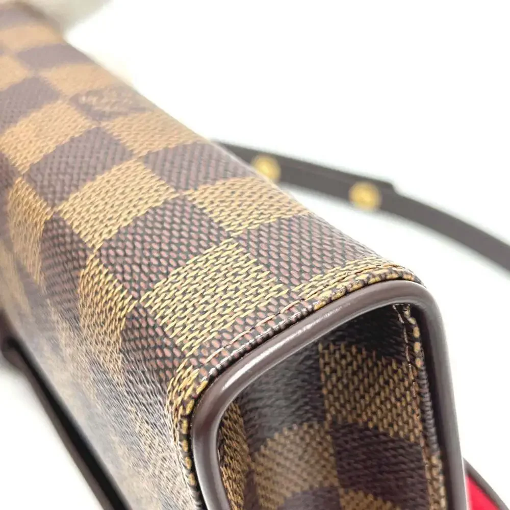 LOUIS VUITTON Brown Damier Canvas Pochette Hobo Bag